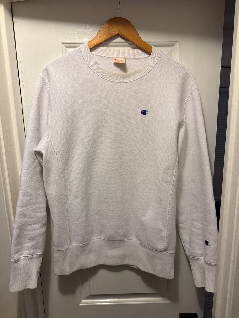 Champion Men’s White Crewneck Sweatshirt